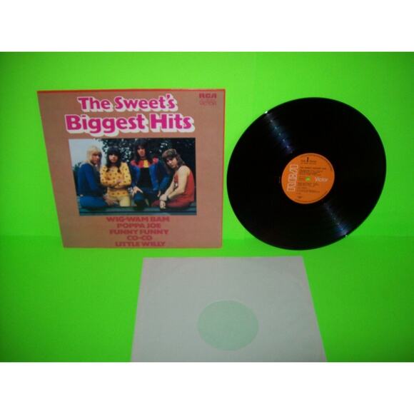 The Sweet Biggest Hits Vinyl LP Record Glam Rock German Pressing Steve Priest - Picture 7 of 12